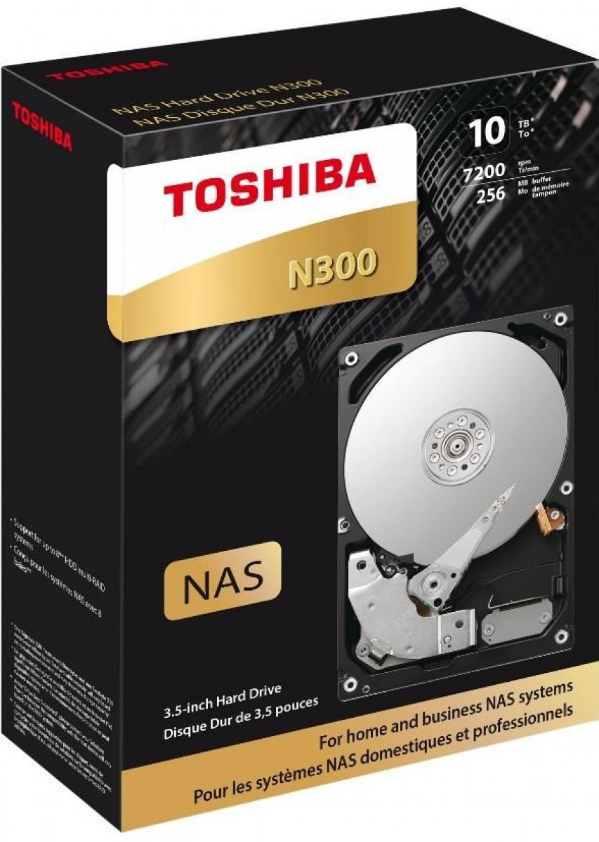 TOSHIBA HDD N300 NAS 10TB, SATA III, 7200 rpm, 256MB cache, 3, 5